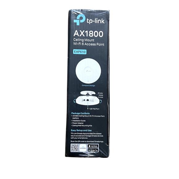 Omada by TP link AX1800 Ceiling Mount WiFi 6 Access Point - Picture 2 of 4